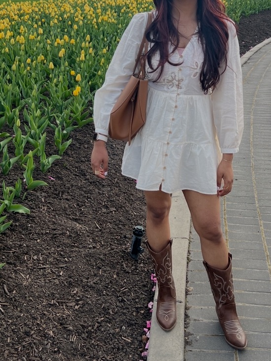 Zara Dresses & Skirts - Zara Cream Embroidered Floral Dress